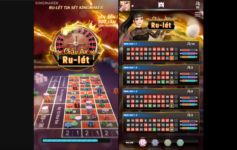 chọn bàn chơi roulette m88 3d