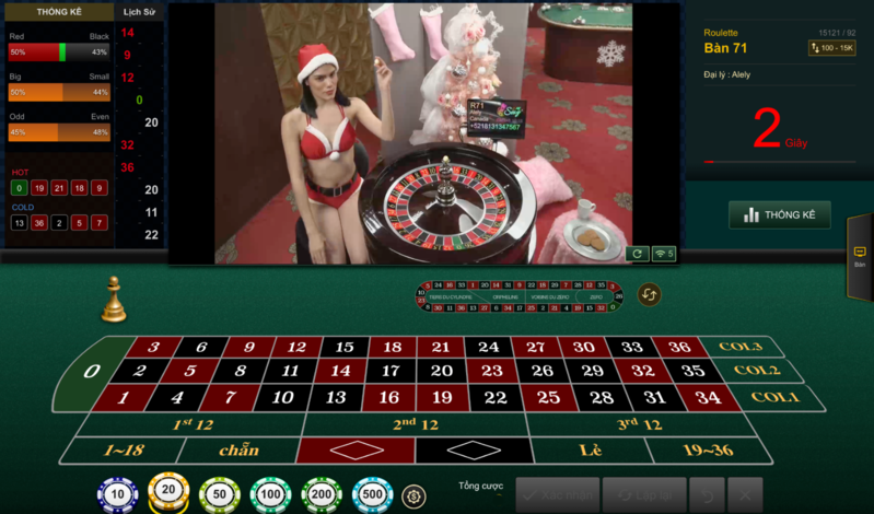 đặt cược vào ván chơi roulette m88